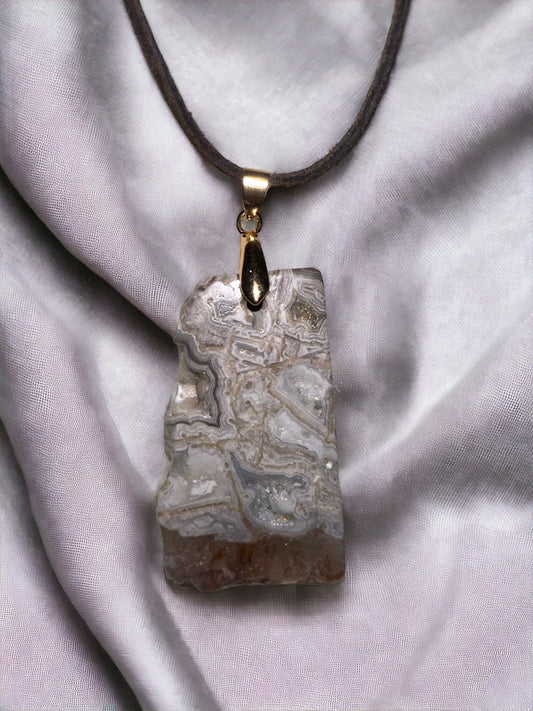 Stripped Agate Necklace