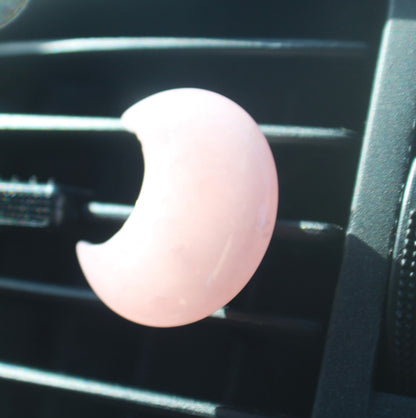 Rose Quartz Car Vent Clip