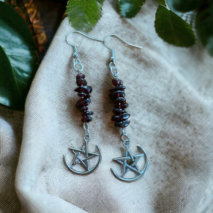 Garnet Crystal Love Healing Earrings