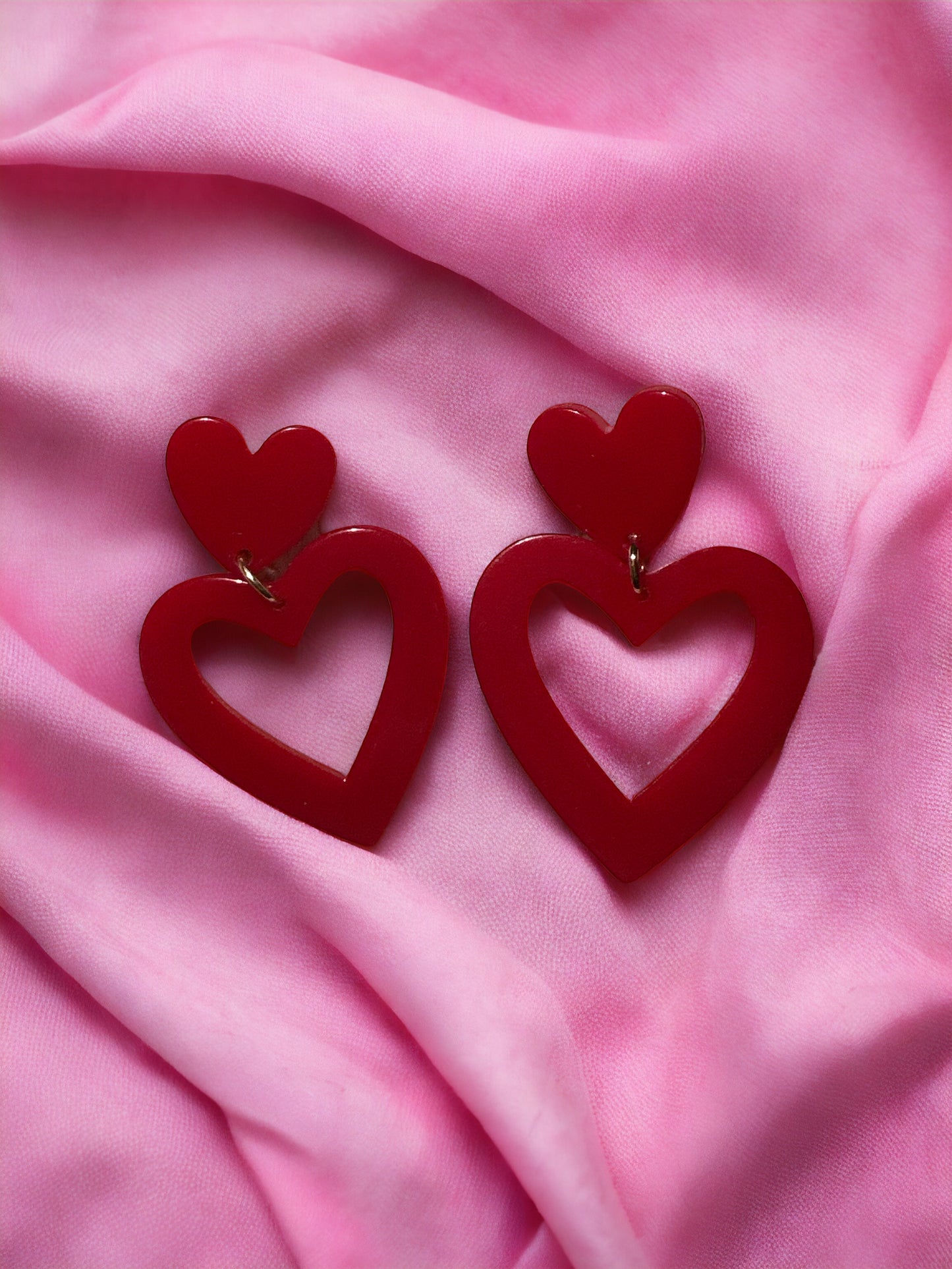 Double Heart Earrings