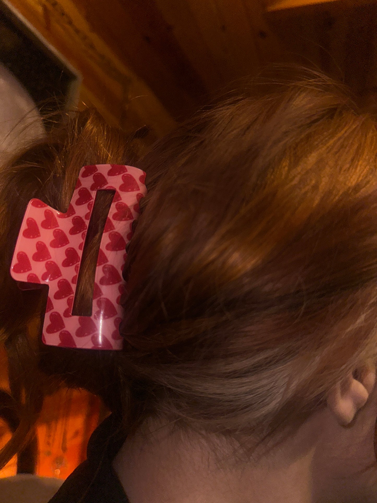 Red Hearts Hair Clip