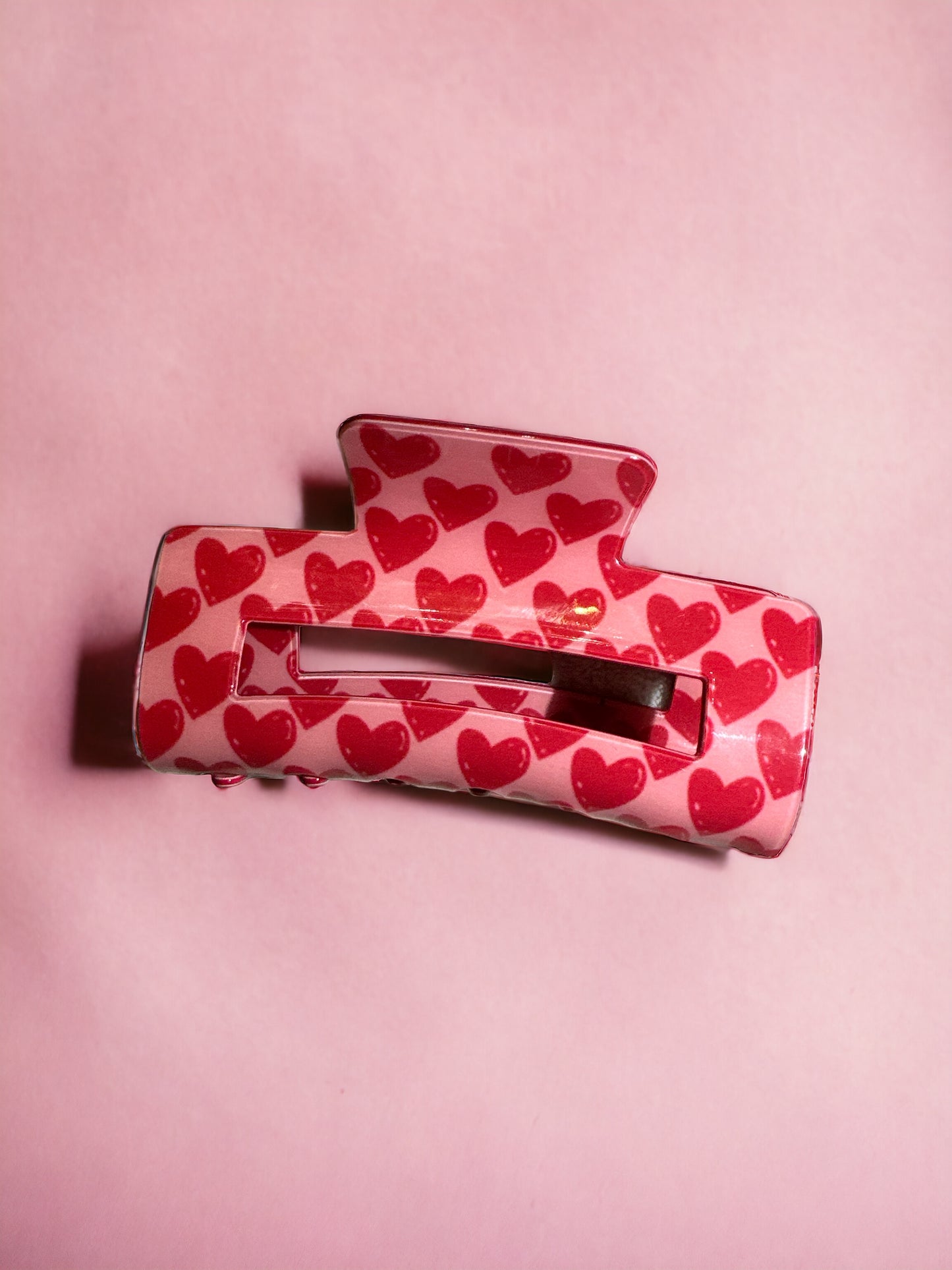 Red Hearts Hair Clip