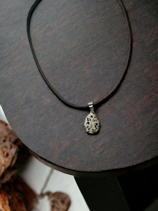 Dalmatian Stone Necklace