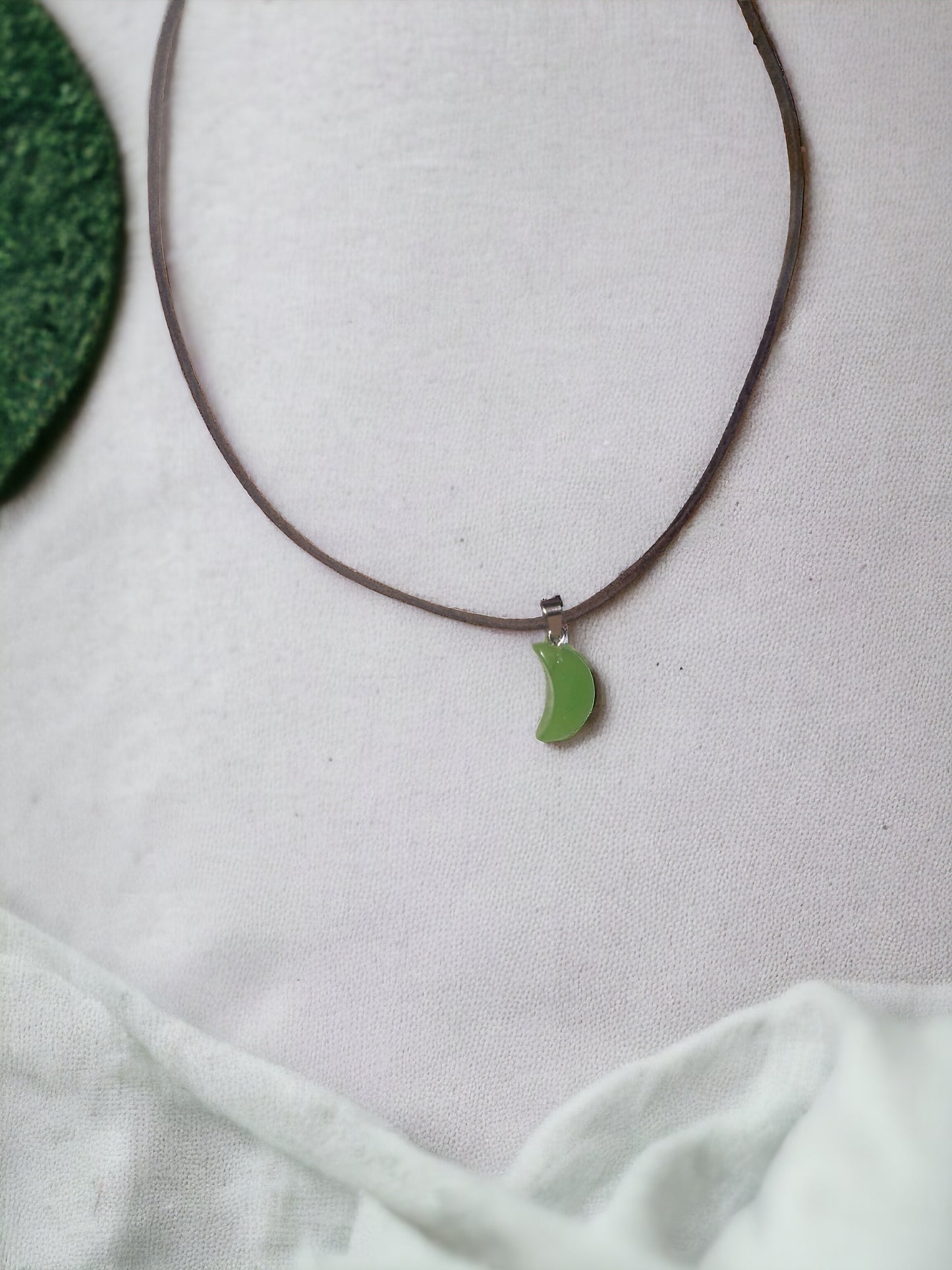 Aventurine Crescent Moon Necklace