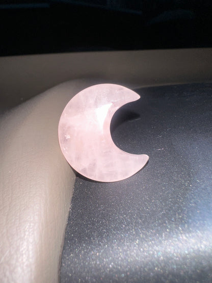 Rose Quartz Car Vent Clip