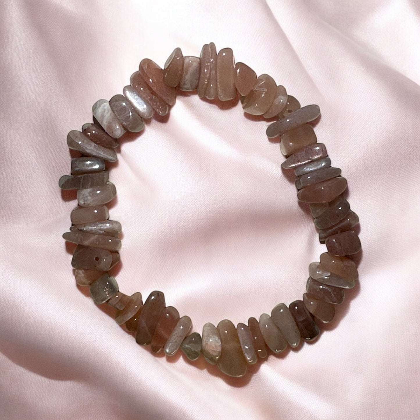 Peach Moonstone Bracelet