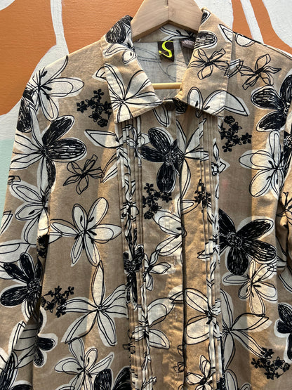 Unisex Floral Button Down